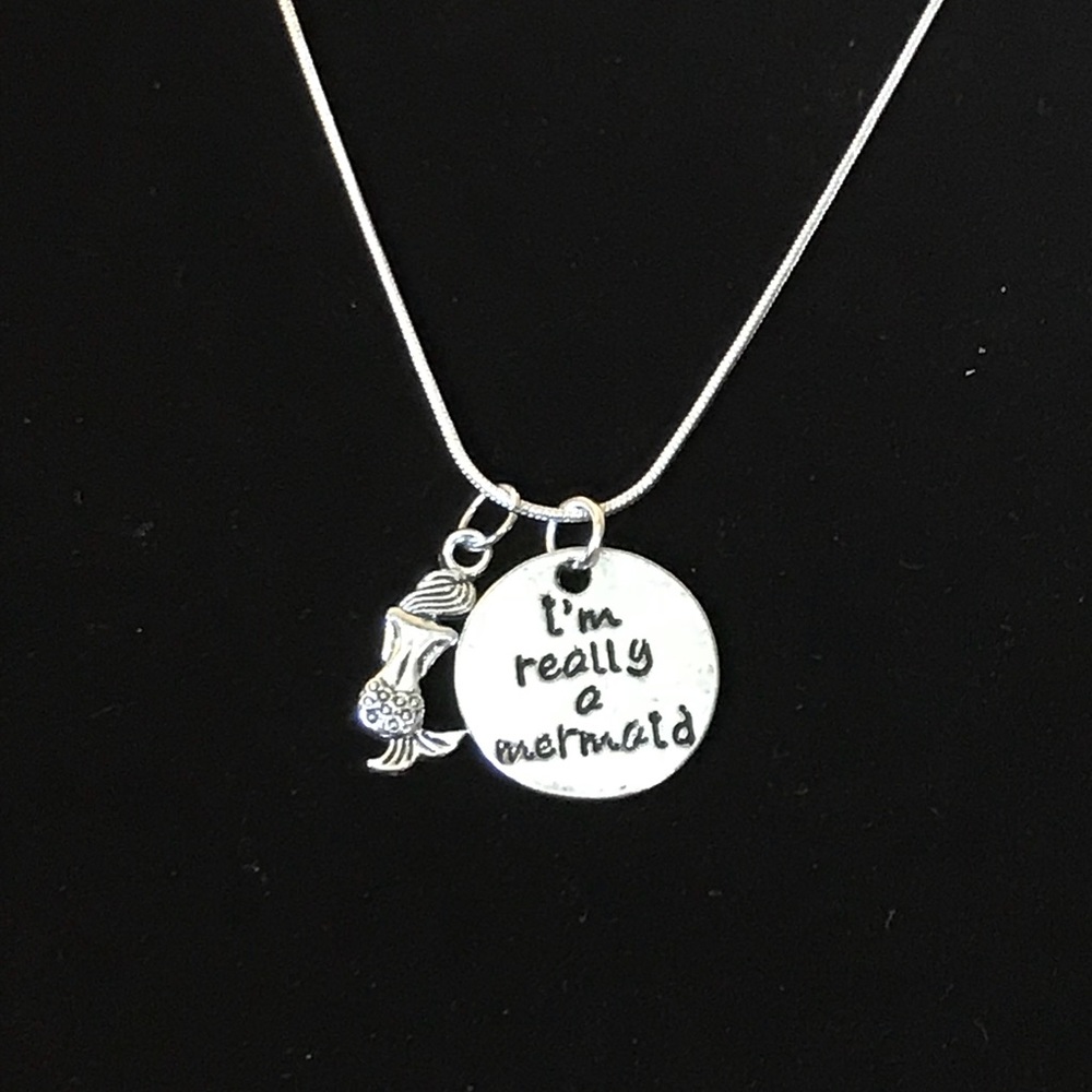 Handmade “I’m Really a Mermaid” Necklace